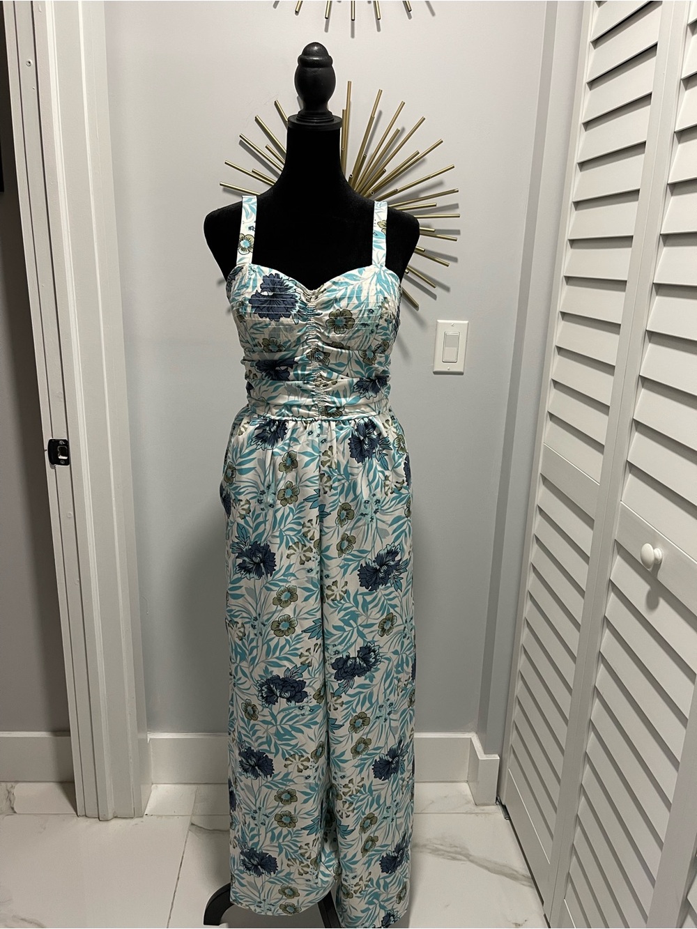 Floral summer styled pant romper